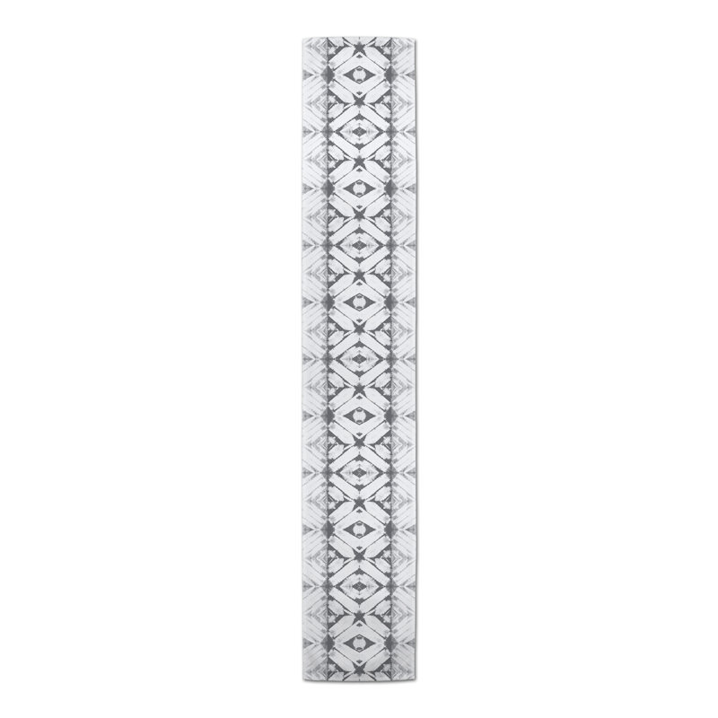 Chemin de table Bonzie, 90 po x 16 po, gris