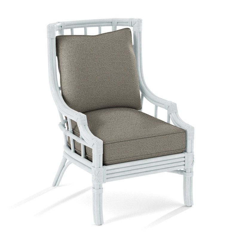 Fauteuil large 28,5 po Seville, Performance gris sucre; 0863-84, Blanc givré