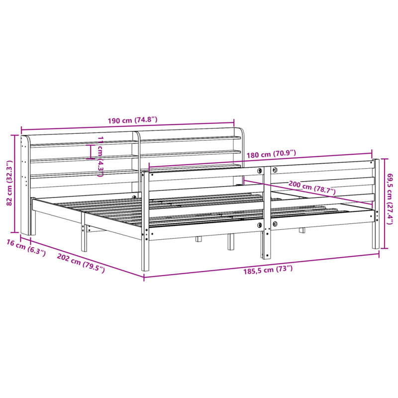 Storage Bed, Super King (6')
