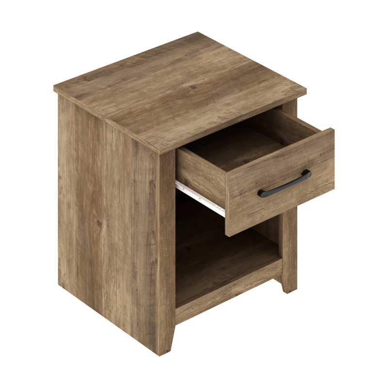 Walter 1 Drawer Nightstand, Knotty Oak