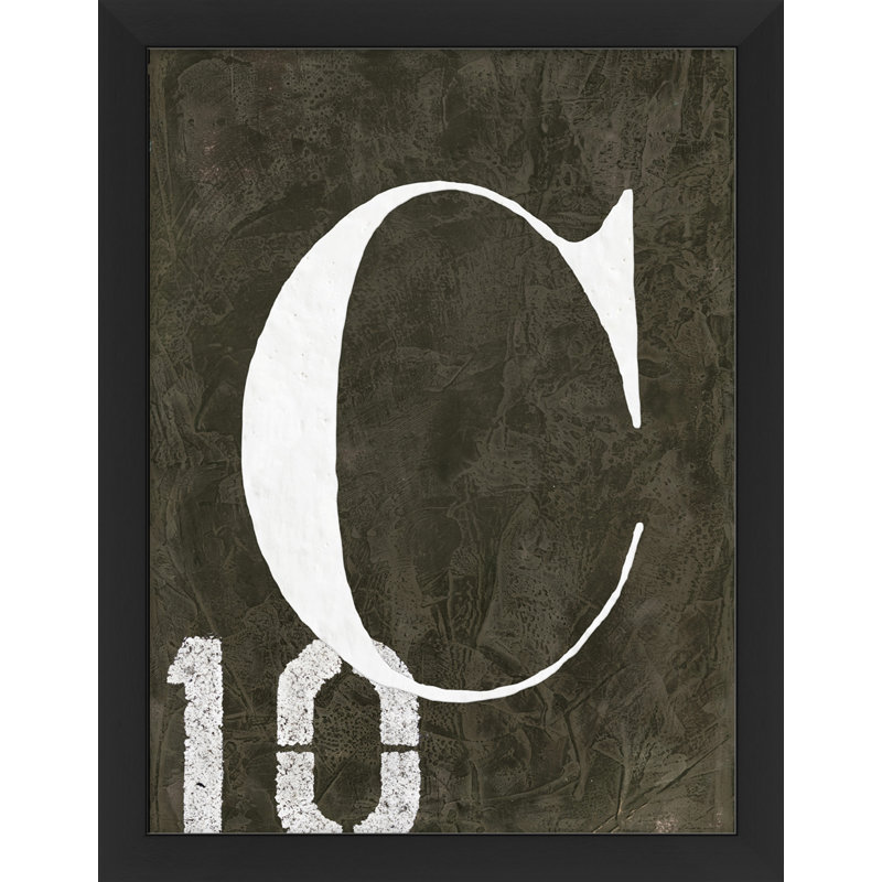 Alphabet «C» - Cadre photo, art textuel sur papier