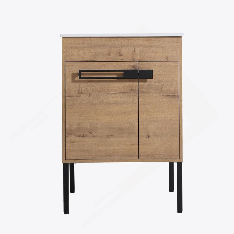 Le meuble-lavabo autoportant ou flottant 24 po est une option de conversion