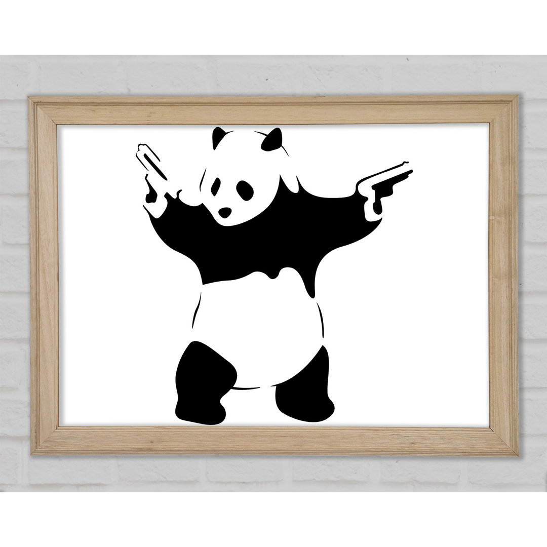 Panda Guns - Einzelne Bilderrahmen Kunstdrucke