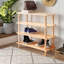 12 Pair Solid Wood Shoe Rack