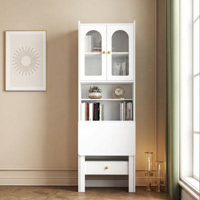 Bureau convertible pliable avec tablette et poste de travail multifonctionnel