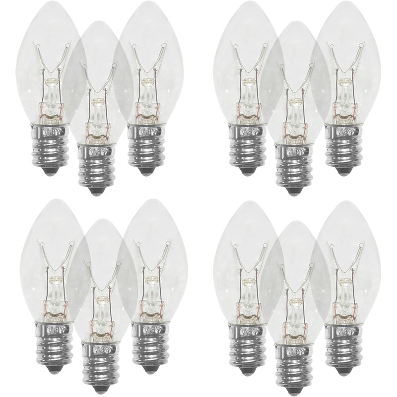 Ampoule à intensité variable 15 watts E12 / candélabre à intensité variable 2500K Himalayan