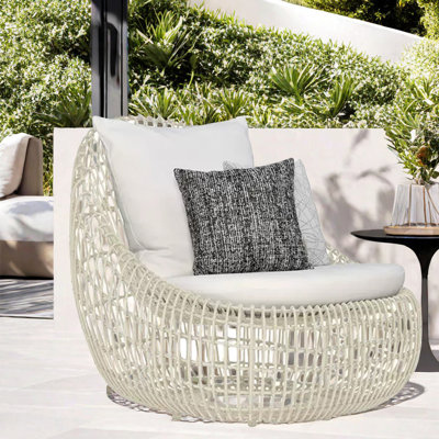 Chaise de patio en rotin PE