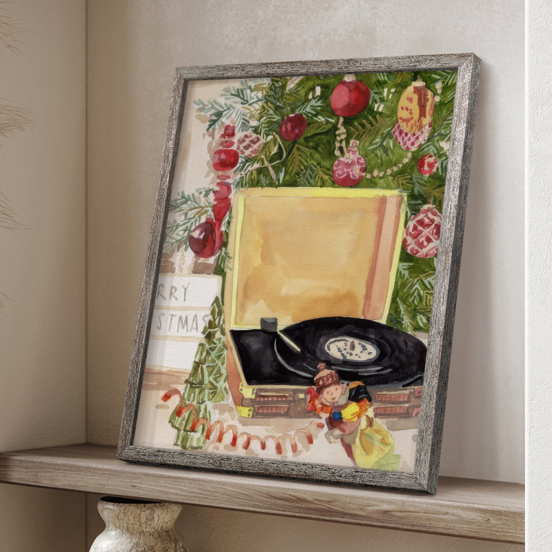 Home Sweet Christmas II, reproduction encadrée - bois massif, H 11 po x l 9 po