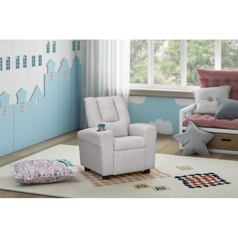 Chase Kids Recliner Wooly Gray, Gray