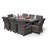 Karas 8 Seater Dining Set with Cushions and Parasol