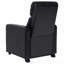 Fauteuil inclinable rembourré noir
