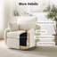Chaise d'appoint moderne pivotante à 360 ° avec revêtement Sherpa Boucle (ensemble de 2)-263872738