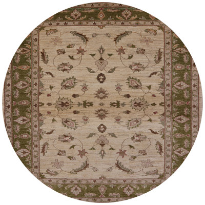 Tapis oriental beige / vert Farrow