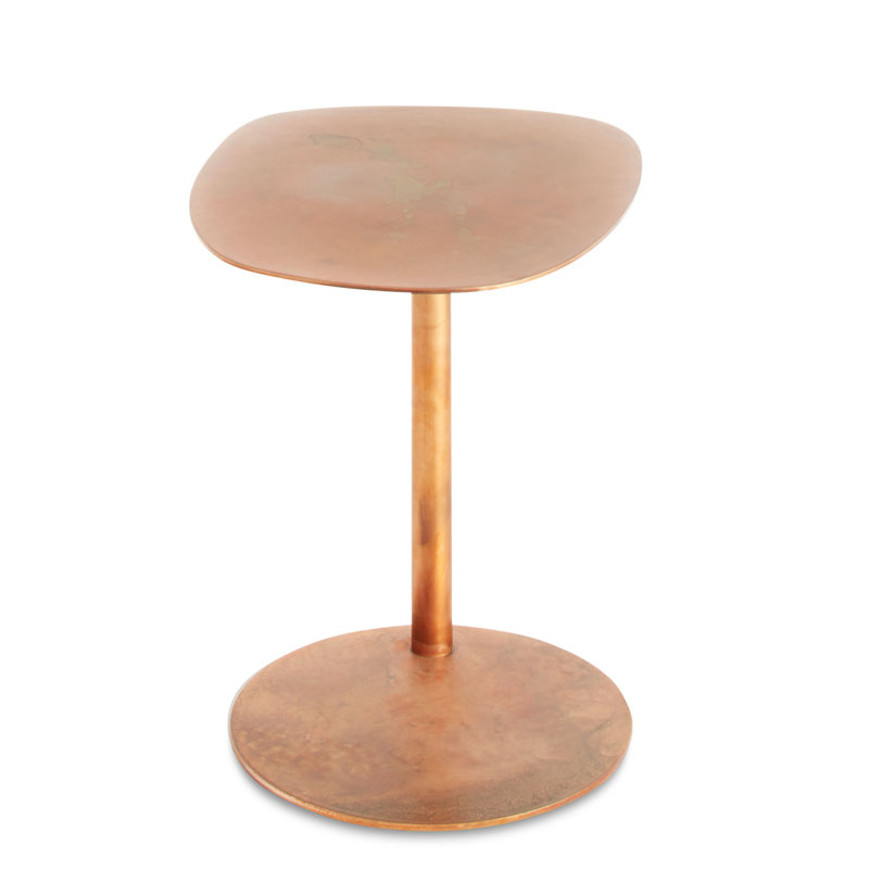 Swole Single End Table, Copper, 20" H x 20" W x 15" D