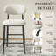 Yes Upholstered Bar Stool with Iron Frame-1039370969