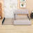 Full Upholstered Bed with Twin Trundle and LED Light-1615698649
