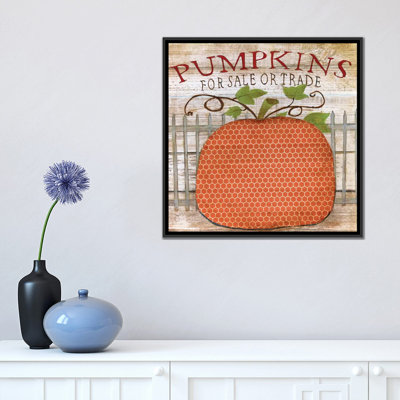 Citrouilles à la vente, impression sur toile tendue