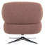 Fauteuil demi-tonneau pivotant en mélange de polyester de l 25,2 po x P 26,8 po x H 28,3 po ModaForm Home