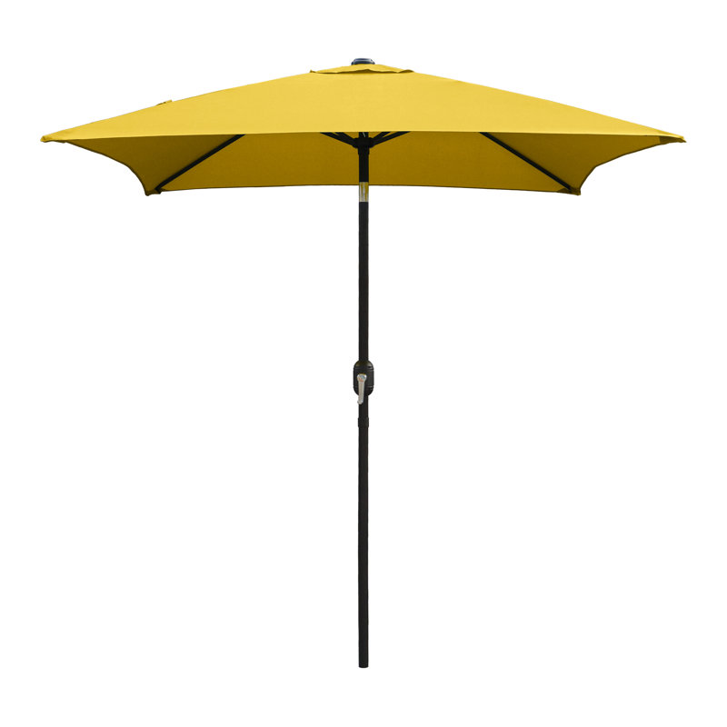 Parasol de marché carré 6,5 pi Tempo, Jaune