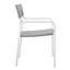 Ensemble repas d'extérieur en aluminium avec 6 chaises empilables Raleigh-1230751844