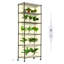 Support à plantes surélevé à 6 niveaux avec lumière de croissance, support de jardin à DEL à spectre complet 150W sur roues avec minuterie pour le démarrage des graines