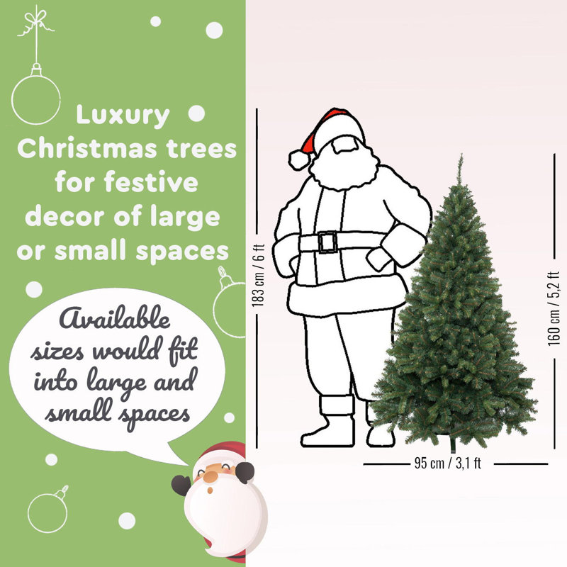 Artificial Christmas Tree, 5.25ft H x 3.12ft W