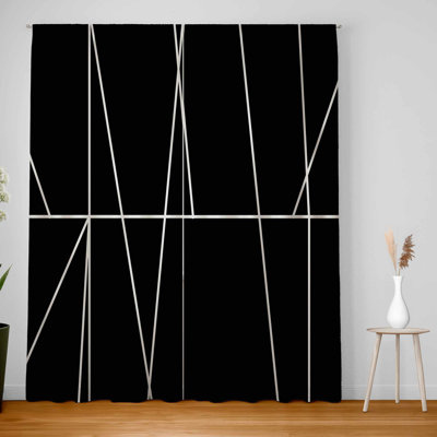 White Stripes on Black Background | Blackout Adham