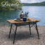Rectangular Metal Outdoor Camping Table - 52 cm W 90 cm D