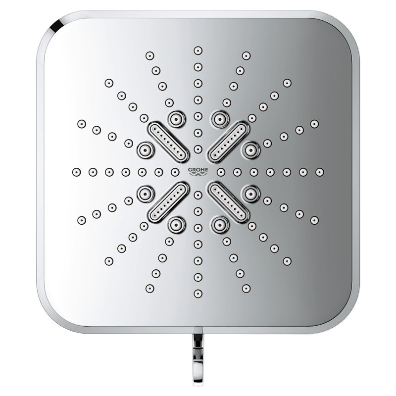 Jet Fixed Shower Head with DreamSpray, Starlight Chrome