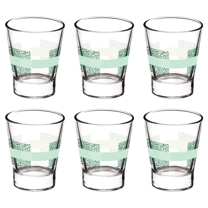 85ml Shot Glass / Shooter, 6, Green