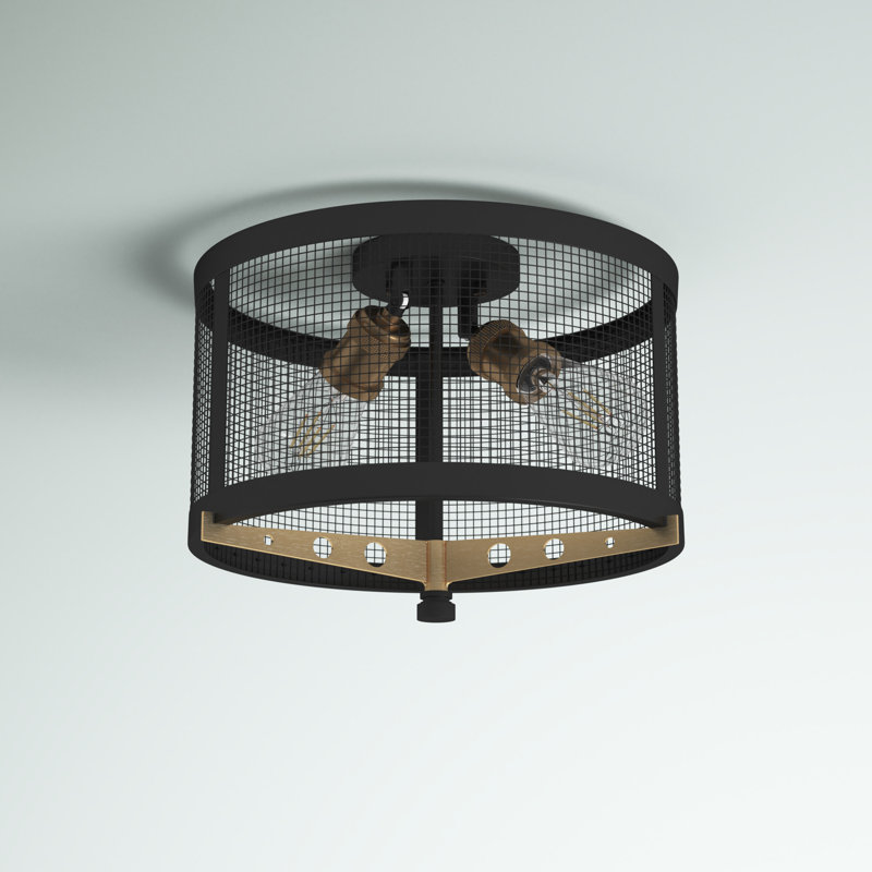 Plafonnier encastré 13,75 po 2 lumières Bradyn