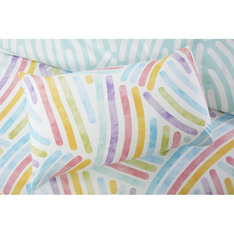 Anayssa Polyester Abstract Bedding with Pillowcases Included, Double + 2 Standard Pillowcases