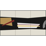 Form Triptych 2 Print by Lillian August