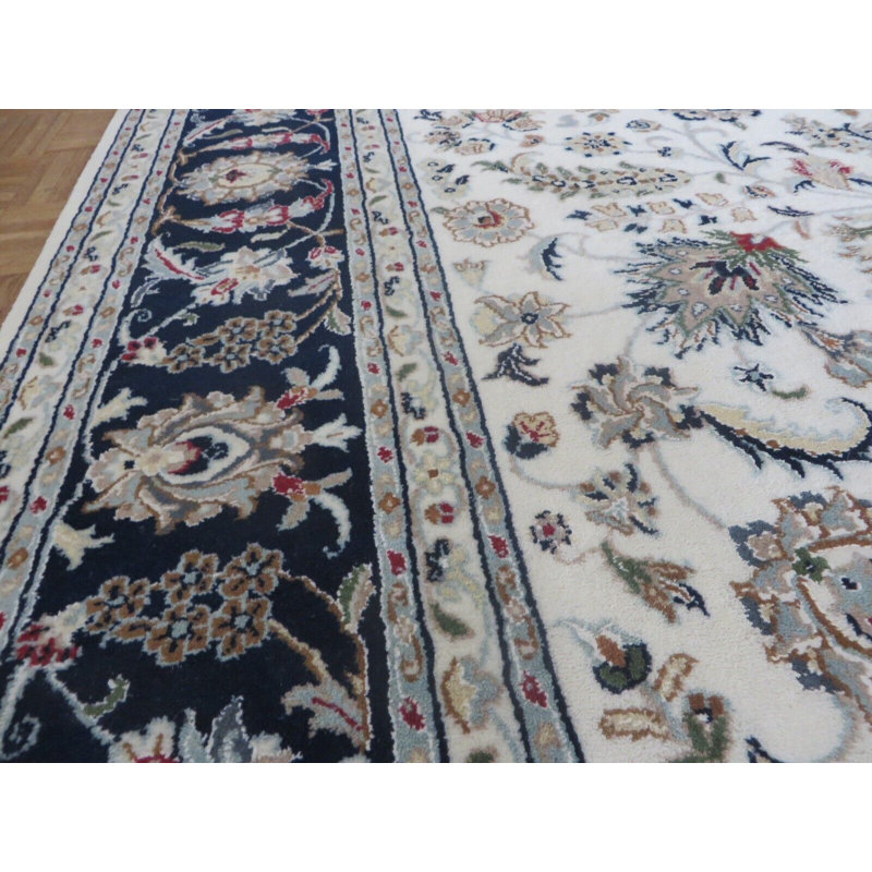 Tapis oriental nain fin en soie noué à la main 8 x 10 pi 1 po BF7A9E7C38884F41B164E51B39FD9C17