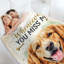 Jeté en flanelle Golden Retriever-133686982