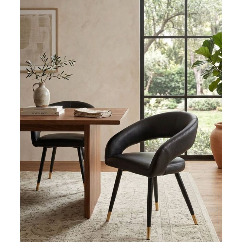 Chaise en cuir Damian Pu