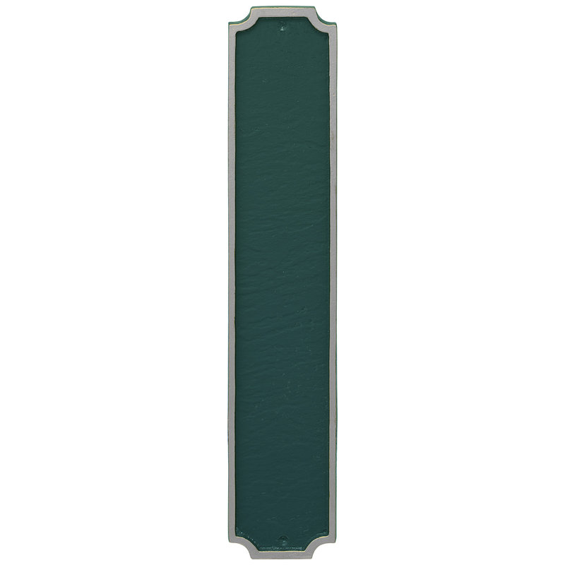 Plaque d'adresse colonne Princeton, Oui, Vert chasseur / argent