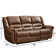 3-Piece Breathable Leather Reclining Manual Living Room Sofa Set