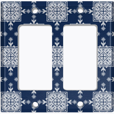 Patterned 2 - Gang Standard Wall Plate