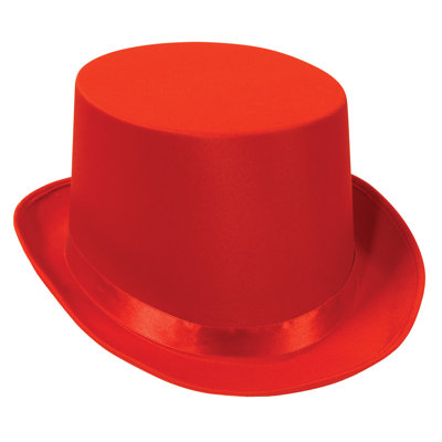 Satin Sleek Top Hat - Pack of 6