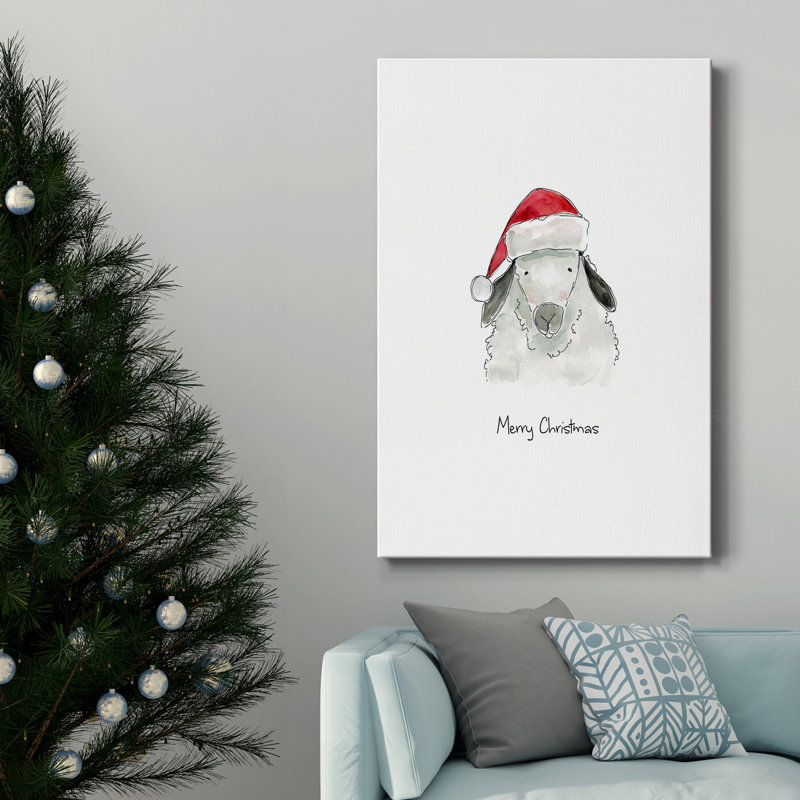Farm Farm Sheep - reproduction sur toile tendue, H 48 po x l 32 po x P 1 po