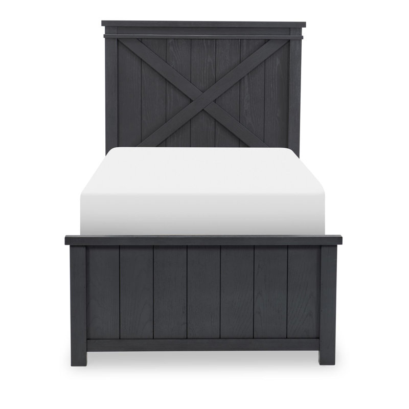 Harriett COMPLETE PANEL BED 33, Twin, Black