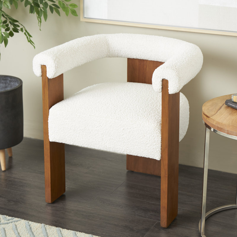 Hallfrid Upholstered Armchair, Brown