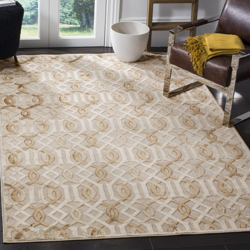 Van Wyck Paradise Viscose Geometric Rug, Rectangle 5'3" x 7'6"