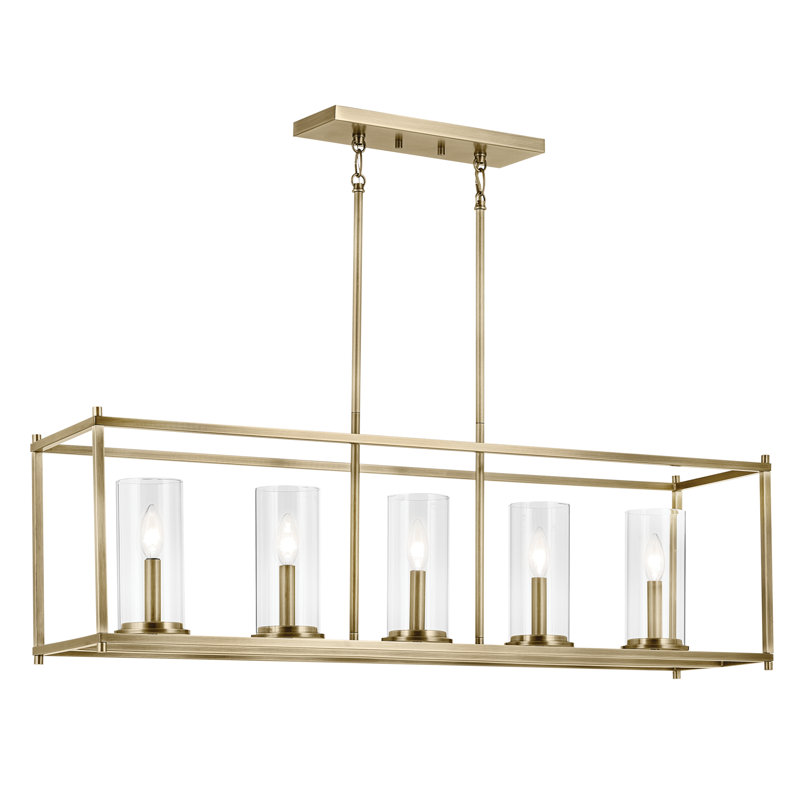 Lustre linéaire à 5 lumières 41,5 po