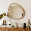 Miroir en bois massif 45 po Miroir mural asymétrique-1269780884