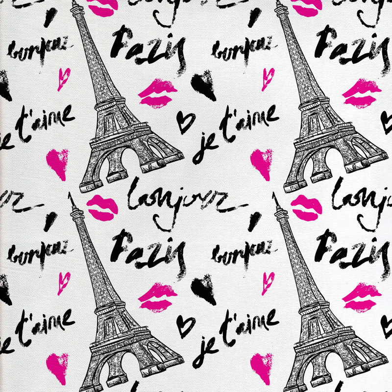 Tissu paris, l 58 po x L 72 po