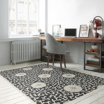 Hawarden Vinyl Floral Indoor Rug