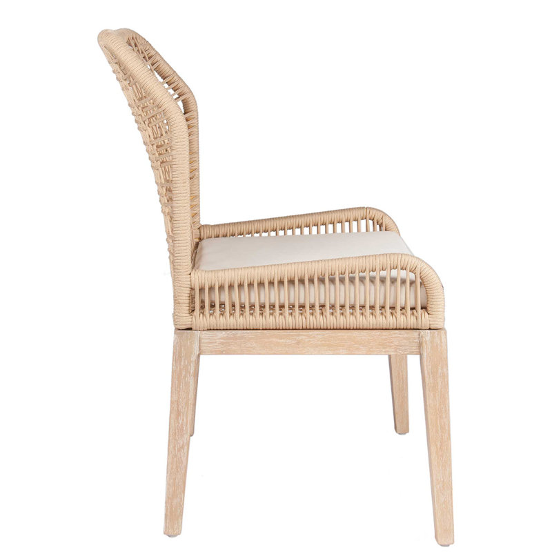 Lago 17'' H Upholstered Side Chair, Cream