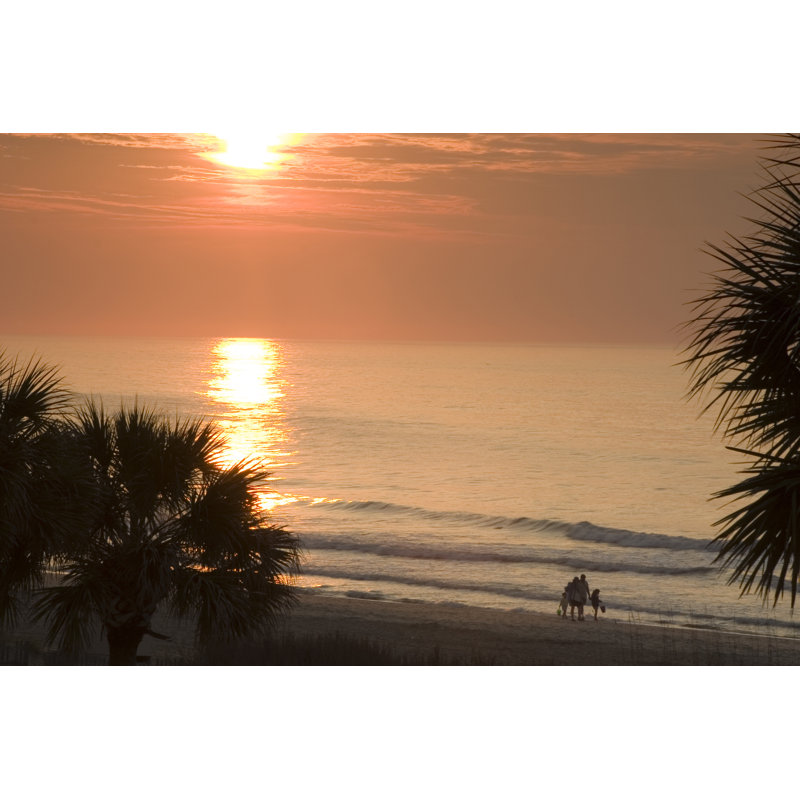Coastal Sunrise #4 by Dwalker2 - No Frame Print on Canvas, 30cm H x 46cm W